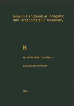 Paperback B Boron Compounds: Boron and Noble Gases, Hydrogen Book