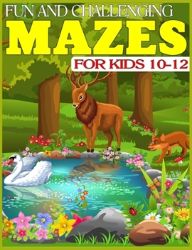 Paperback Fun and Challenging Mazes for Kids 10-12: The Amazing Big Mazes Puzzle Activity workbook for Kids with Solution Page Book
