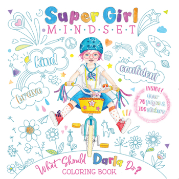 Paperback Super Girl Mindset Coloring Book: What Should Darla Do? Book