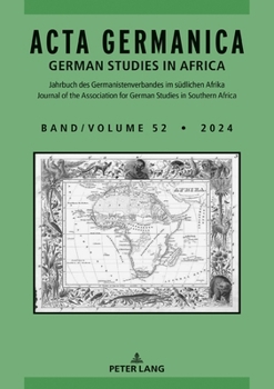 Paperback Acta Germanica: German Studies in Africa Book