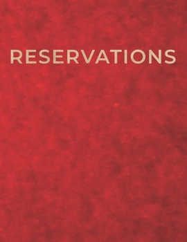 366 Days Restaurant Reservations Book: 2020 Guest Booking Diary & Hostess Table Log Journal with Beautiful Cover with red parchment design