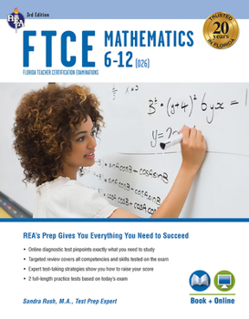 Paperback FTCE Mathematics 6-12 (026) 3rd Ed., Book + Online Book