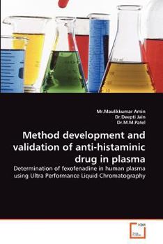 Paperback Method development and validation of anti-histaminic drug in plasma Book