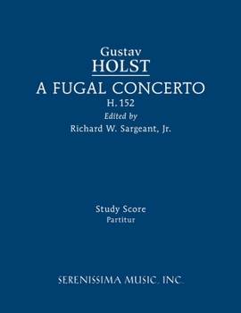 Paperback A Fugal Concerto, H.152: Study score Book