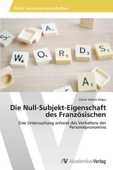 Paperback Die Null-Subjekt-Eigenschaft des Französischen [German] Book