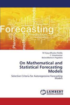 Paperback On Mathematical and Statistical Forecasting Models Book