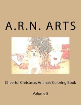 Paperback Cheerful Christmas Animals Coloring Book