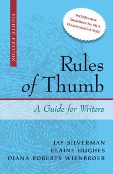 Spiral-bound Rules of Thumb: A Guide for Writers Book