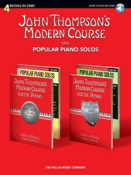 Paperback John Thompson's Modern Course Plus Popular Piano Solos: 4 Books in One! [With CD (Audio)] Book