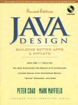 Paperback Java Design: Building Better Apps and Applets [With *] Book