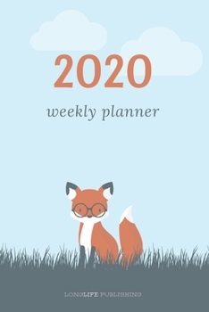 Paperback 2020 Fox Planner: Daily and Weekly Planner with Calendar View and Inspirational Quotes Book