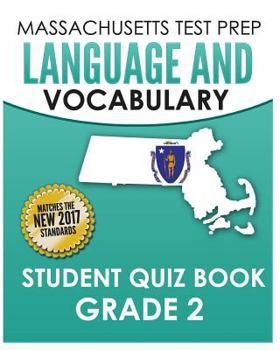 Paperback MASSACHUSETTS TEST PREP Language & Vocabulary Student Quiz Book Grade 2 Book