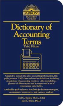 Paperback Dictionary of Accounting Terms Book
