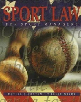 Paperback Sport Law for Sport Managers Book