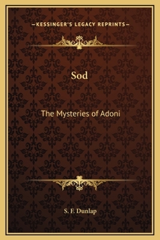 Hardcover Sod: The Mysteries of Adoni Book