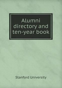 Paperback Alumni directory and ten-year book