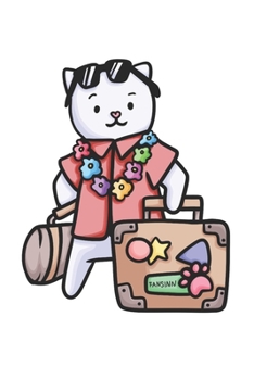 Paperback Vacation Cat Notebook: Graph Paper Journal 6x9 - 120 Pages Book