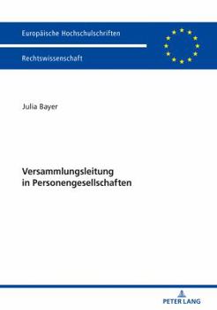 Paperback Versammlungsleitung in Personengesellschaften [German] Book