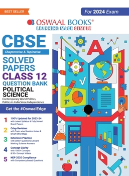 Oswaal CBSE Chapterwise & Topicwise Question Bank Class 12 Political Science Book (For 2023-24 Exam)
