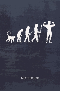 BULLET DOTTED JOURNAL: Amateur Athlete Notebook Dotted Grid a5 6x9 120 Pages - Fitness Motivation Planner Bodybuilder Evolution Diary Funny Fitness ... Personal Trainer Gift Idea for Men and Women