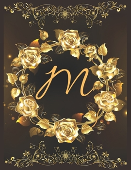 Paperback M Alphabet Notebook Journal: Vol 13 Attractive Initial Monogram Letter M College Ruled Notebook & Diary For Writing Journal Note Taking Idea For Gi Book