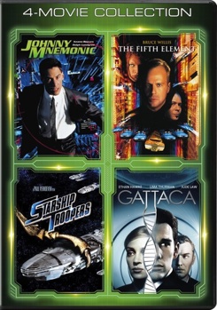 DVD The Fifth Element / Johnny Mnemonic / Gattaca / Starship Troopers Book