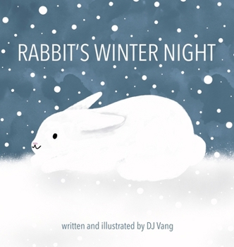 Hardcover Rabbit's Winter Night [Large Print] Book