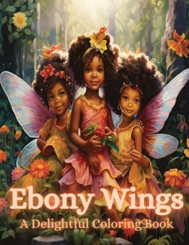 Paperback Ebony Wings: A Delightful Adult Coloring Book