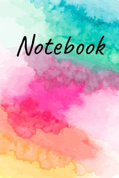 Paperback Notebook: Beautiful Watercolor Lined Journal:: 6x9" 120 page Watercolor Notepad Book