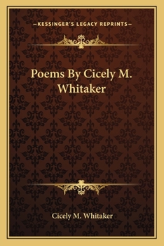 Paperback Poems By Cicely M. Whitaker Book