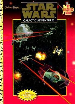 Paperback Galactic Adventures (Star Wars Coloring Book) Book