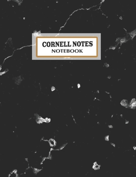 Paperback Cornell Notes Notebook: Pretty texture Cornell Note Paper Notebook. Cute Girly Large College Ruled Medium Lined Journal Note Taking System for Book