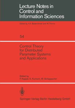 Paperback Control Theory for Distributed Parameter Systems and Applications Book