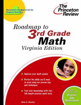 Paperback Roadmap to 3rd Grade Math, Virginia Edition (State Test Preparation Guides) Book