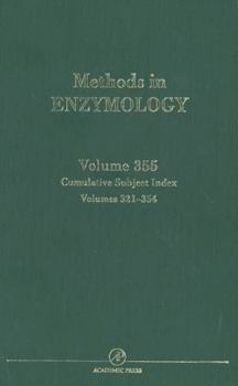 Hardcover Cumulative Subject Index: Volume 355 Book