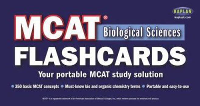 Paperback MCAT Biological Sciences Flashcards Book