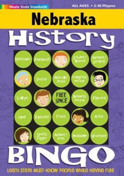 Hardcover Nebraska History Bingo Game Book