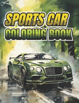 Sports Cars Coloring Book: Black Coloring Pages for Kids, Adults, Boys, and Car Lovers