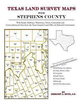 Paperback Texas Land Survey Maps for Stephens County Book