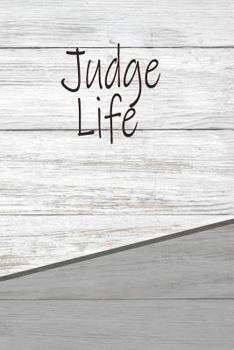 Paperback Judge Life: Personalized Rustic Isometric Dot Notebook 120 Pages 6x9 Book