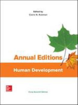 Paperback Annual Editions: Human Development Book