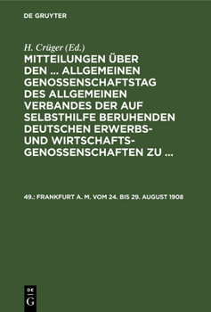 Hardcover Frankfurt A. M. Vom 24. Bis 29. August 1908 [German] Book