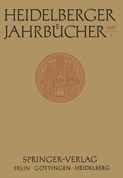 Paperback Heidelberger Jahrbücher [German] Book