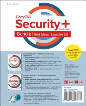 Paperback Comptia Security+ Certification Bundle, Third Edition (Exam Sy0-501) Book