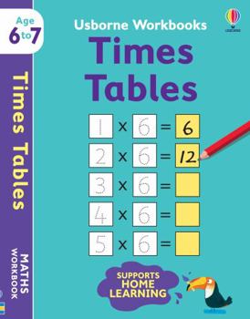 Paperback Usborne Workbooks Times Tables 6-7: 1 Book