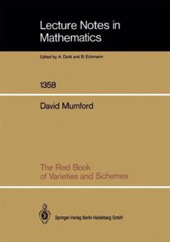 Paperback The Red Book of Varieties and Schemes Book