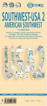 Laminated American Southwest-USA 2 Map  (English Edition)