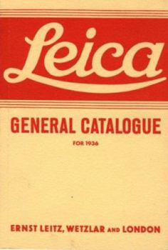 Paperback Leica General Catalogue for 1936 Book