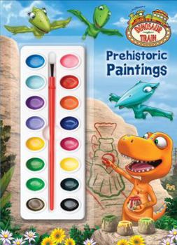 Paperback Dinosaur Train: Prehistoric Paintings [With Paint Brush and Paint] Book
