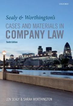 Paperback Sealy and Worthington's Cases and Materials in Company Law Book